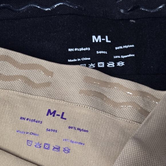 Shapermint Empetua High-Waisted Shaper Panty Lot/2 Tan Beige Black Sz M/L 54001 - Picture 3 of 8